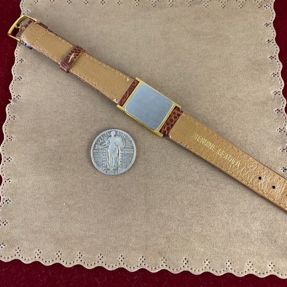 Neiman Marcus Gold Plated Roman Numerals Watch - Picture 4 of 7